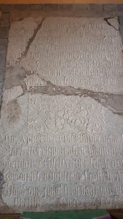 The tombstone in Rakow